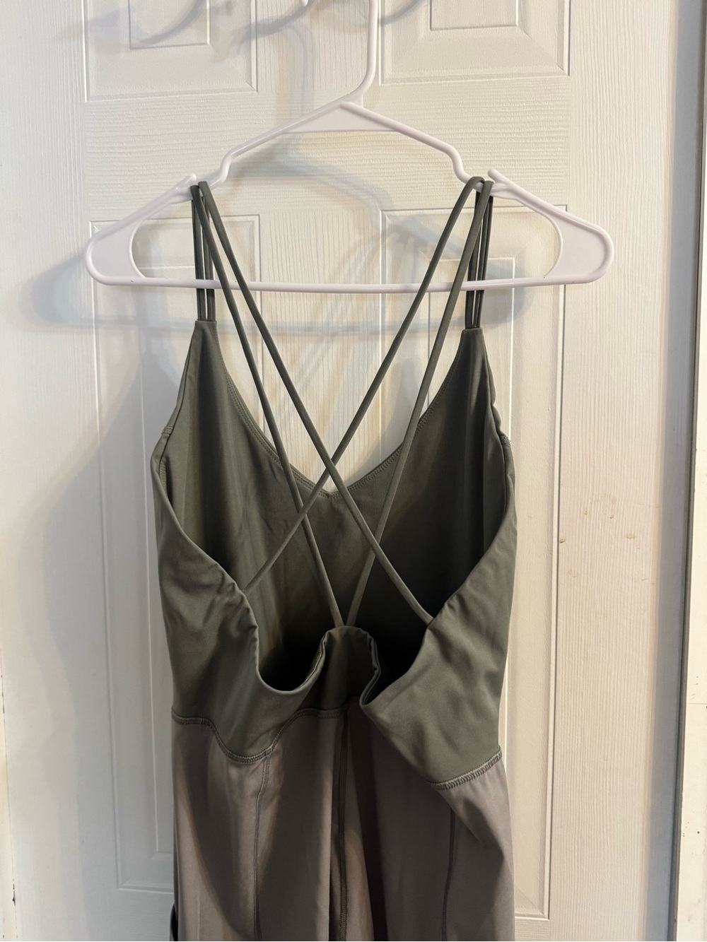 Strappy Olive Green Goop Jumpsuit